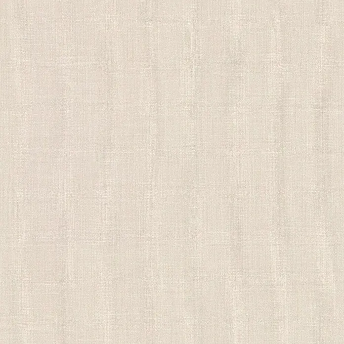 A.S. Création Daniel Hechter 7 Vliestapete - Beige-Creme I, Uni, 10,05 x 0,53 m - Detailaufnahme eines beigen Leinenstoffes, der eine feine, gleichmäßige Textur für vielseitige Anwendungen bietet.