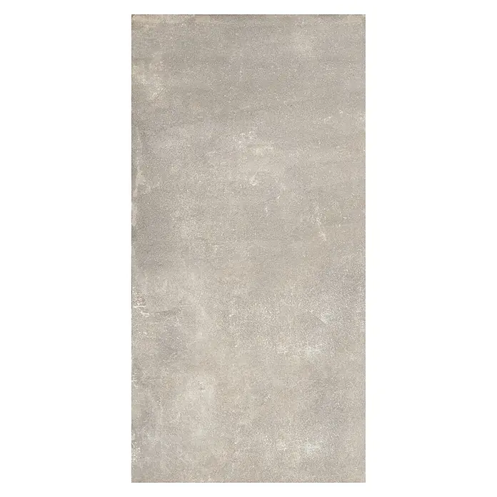 Feinsteinzeugfliese Savanna - 59,7 x 119,7 cm, Desert, Matt - Nahaufnahme einer beigen Betonfliese mit einer ungleichmäßigen Textur, ideal für moderne Innenräume.