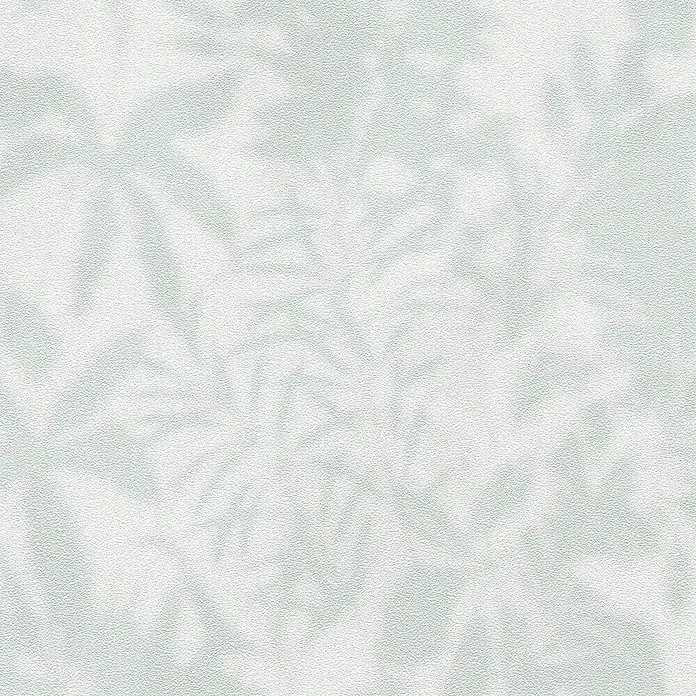 A.S. Création Daniel Hechter 7 Vliestapete Florale Schatten - Grün-Grau-Weiß, Floral, 10,05 x 0,53 m - Abstraktes, weißes Muster mit einer feinen Textur, ideal für Hintergründe und subtile Designelemente.