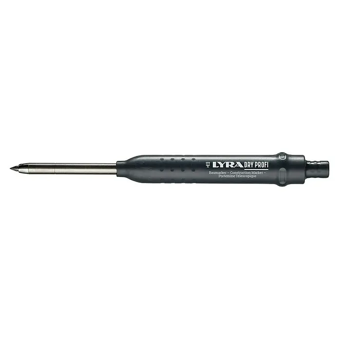 Lyra Bohrlochmarker Dry - Grau - Lyra Dry Profi Baumarker: Ein robuster und vielseitiger Stift für den Bau, ideal für präzise Markierungen auf verschiedenen Oberflächen.