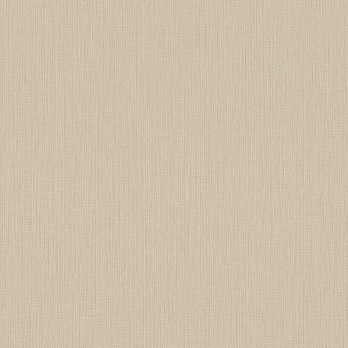 A.S. Création Michalsky Metropolis Vliestapete - Beigebraun, Uni, 10,05 x 0,53 m - Beige Textiloberfläche mit subtiler Webstruktur, ideal für Hintergründe und Textildesign.