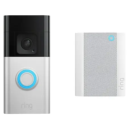 Ring  Set Türklingel mit Kamera Video Doorbell Akku Plus + Funk-Gong Chime 2. Gen.