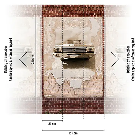A.S. Création The Wall 2 Fototapete Oldtimer