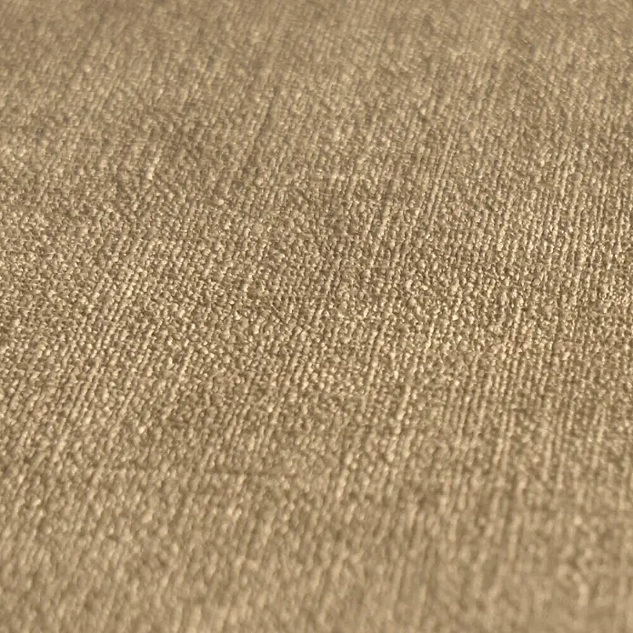 A.S. Création Metropolitan Stories Hot Spots Vliestapete - Braun, Uni, 10,05 x 0,53 m - Nahaufnahme eines beigen Möbelstoffes mit feiner Textur, ideal für Polsterarbeiten und Heimtextilien.