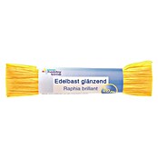 Glorex Hobby Time Edelbast (Glänzend, Gelb, 20 m, Viskose)