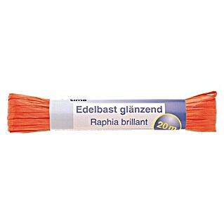 Glorex Hobby Time Edelbast (Glänzend, Orange, 20 m)
