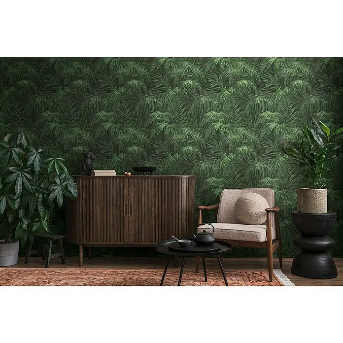 A.S. Cration Michalsky Metropolis Vliestapete Farn - Grn-Schwarz, Floral,  10,05 x 0,53 m online kaufen bei BAUHAUS