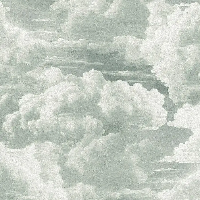 A.S. Création Michalsky Metropolis Vliestapete Wolken - Weiß-Grau, Sonstiges, 10,05 x 0,53 m - Elegantes, sanftes Wolkenmuster-Design, perfekt für eine ruhige und stilvolle Wandgestaltung. Bringt die Schönheit des Himmels in Ihr Zuhause.