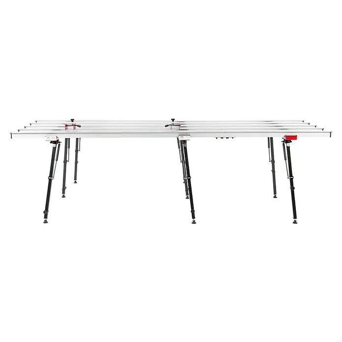 Heka Arbeitstisch -Verlängerung - Silber, 100 x 100 x 90 cm - Metall-Sägebock für den professionellen Einsatz. Robuste Konstruktion mit verstellbaren Füßen für sicheren Halt und präzise Schnitte. Ideal für Handwerker.