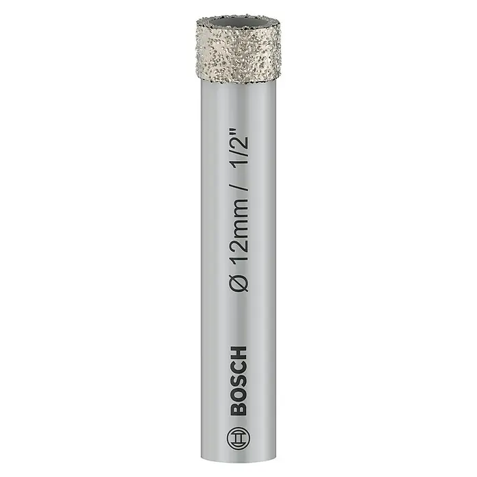 Bosch Expert Diamant-Trockenbohrer FOR CERAMIC - Durchmesser Bohrer: 12 mm - Bohrer von Bosch, ideal für präzise Löcher in harten Materialien, Durchmesser 12mm/1/2", robuste Konstruktion für lange Lebensdauer und zuverlässige Leistung.