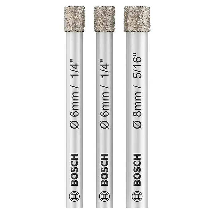3 Diamant-Hohlbohrer 6/8/10 Mm – BEHA Fliesenbohrer, 35 Mm Tiefe, Für Präzise Löcher
