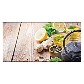 CUCINE Küchenrückwand (Ginger Tea, 80 x 40 cm, Stärke: 6 mm, Einscheibensicherheitsglas (ESG))