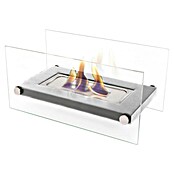 Purline Chimenea de bioetanol Oniros (16 x 34 x 16 cm, Plateado) | BAUHAUS