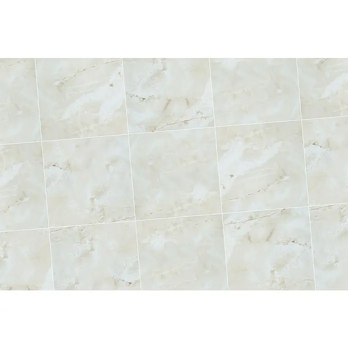 Opiart Feinsteinzeugfliese Crema - 59,7 x 59,7 cm, Beige, Glänzend - Elegante Marmorfliesen: Beige Bodenfliesen mit feinen Maserungen für ein stilvolles und zeitloses Ambiente. Perfekt für Wohn- und Geschäftsräume.