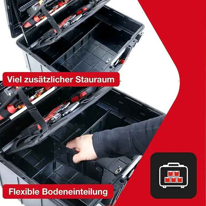 Wiha Werkzeugkoffer XL 2 VDE - 41 -tlg. - Werkzeugkoffer mit flexiblem Stauraum und Bodeneinteilung für eine individuelle Anpassung der Fächer.