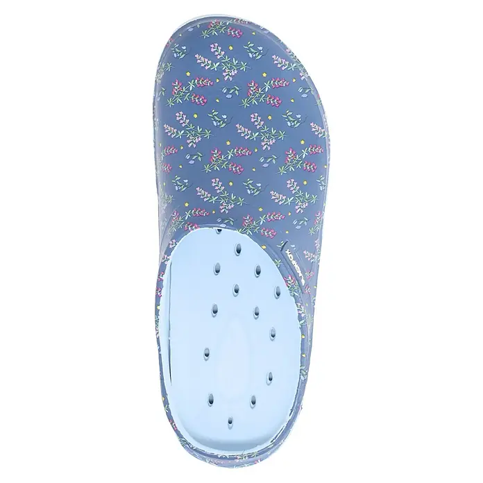 Black Fox Gartenclogs - Schuhgröße: 38, Indigo - Blumiger Clog von Blackfox: Komfort und Stil für den Garten oder den Alltag. Ideal für bequeme Stunden zu Hause oder draußen.