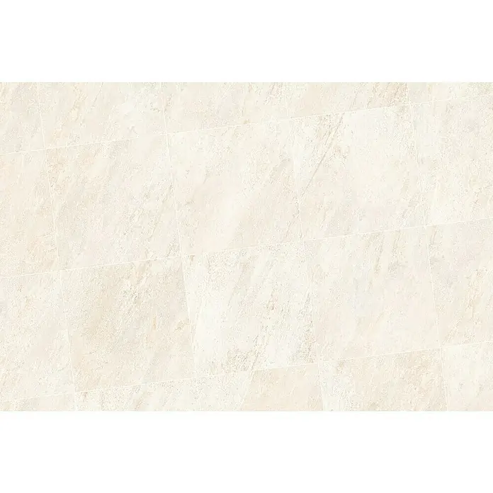 Feinsteinzeugfliese Vengo - 61 x 61 cm, White, Matt - Bild von hellen Bodenfliesen mit einer subtilen Maserung, ideal für moderne und klassische Interieurs, die eine warme und einladende Atmosphäre suchen.