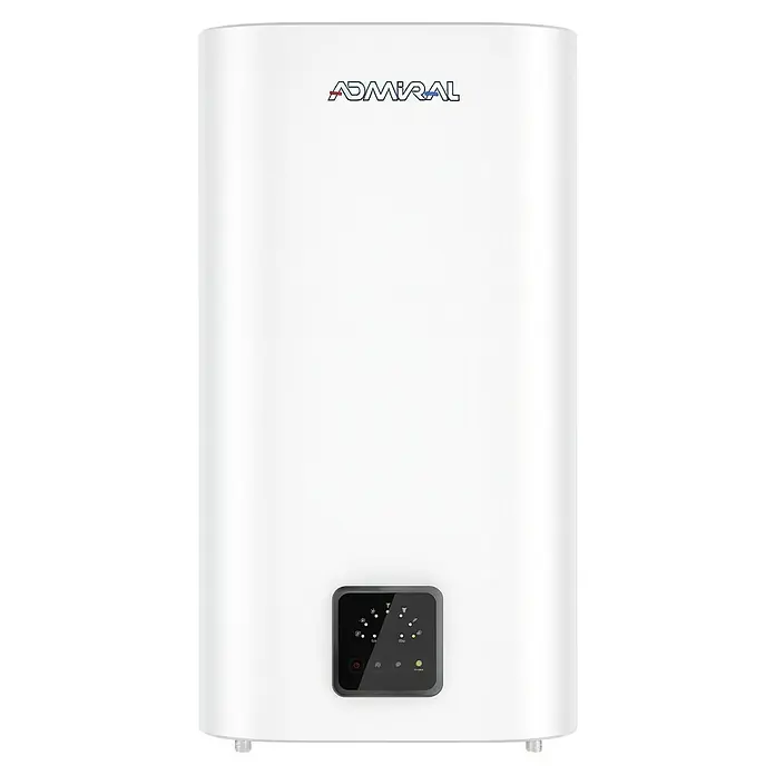 Admiral Termo eléctrico Lena - 50 l, 2.000 W, Montaje en la pared - Imagen de un calentador de agua Admiral con control digital, que presenta un diseño elegante y moderno para un suministro de agua caliente eficiente.