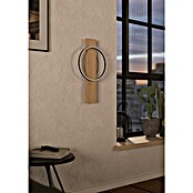Eglo Boyal Wandleuchte (36 W, L x B x H: 30 x 7,5 x 56 cm, Schwarz/Eichefarben) | BAUHAUS