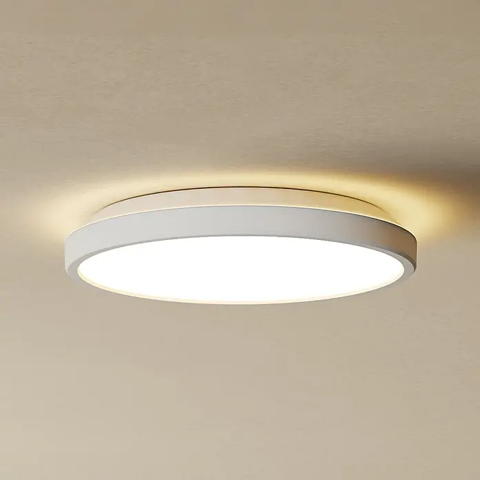 Eglo LED-Deckenleuchte rund Testara-E - 10 W, Ø x H: 21,1 x 3 cm, Weiß, Warmweiß - Moderne runde Deckenleuchte mit LED-Beleuchtung. Ideal für Wohnzimmer oder Schlafzimmer. Schlichtes Design in Weiß für eine helle und angenehme Atmosphäre.