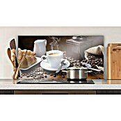 CUCINE Küchenrückwand (Coffee Fragrance, 80 x 40 cm, Stärke: 6 mm, Einscheibensicherheitsglas (ESG))