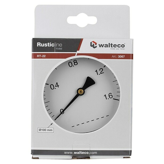 Walteco Rusticline Manometer  (Jeklo, Črna) | 1247 - Konsolen | AAFD - Regalsysteme | AAF - Regalsysteme | AA - Eisenwaren | A - Eisenwaren | BAUHAUS