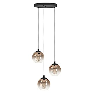 Eglo Hanglamp ARISCANI 1 (60 W, l x b x h: 42,5 x 42,5 x 110 cm, Koper, Zwart, E27)