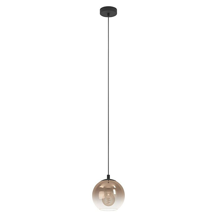 Eglo Hanglamp ARISCANI 1 (60 W, l x b x h: 20 x 20 x 110 cm, Koper, Zwart, E27) | BAUHAUS