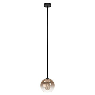 Eglo Hanglamp ARISCANI 1 (60 W, l x b x h: 20 x 20 x 110 cm, Koper, Zwart, E27)