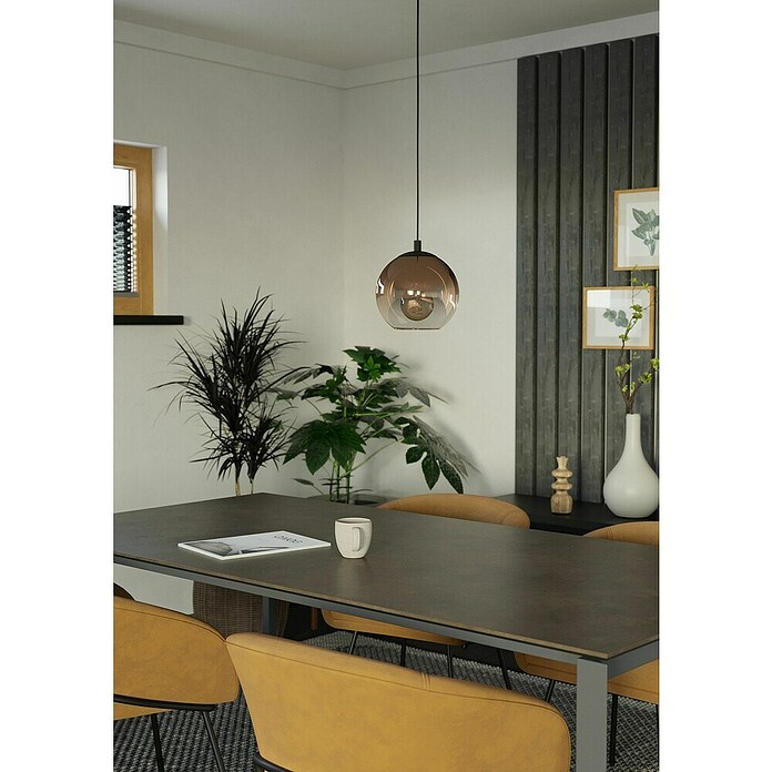 Eglo Lámpara colgante Ariscani (60 W, L x An x Al: 20 x 20 x 110 cm, Cobre, E27) | BAUHAUS