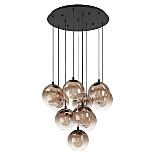 Eglo Hanglamp ARISCANI 1 (60 W, l x b x h: 64,5 x 64,5 x 110 cm, Koper, Zwart, E27)
