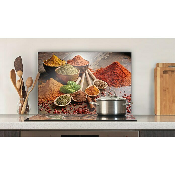 CUCINE Küchenrückwand (Oriental Spice, 60 x 40 cm, Stärke: 6 mm, Einscheibensicherheitsglas (ESG))