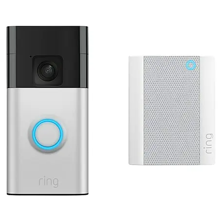 Ring  Set Türklingel mit Kamera Video Doorbell Akku + Chime Akku (2nd Gen)
