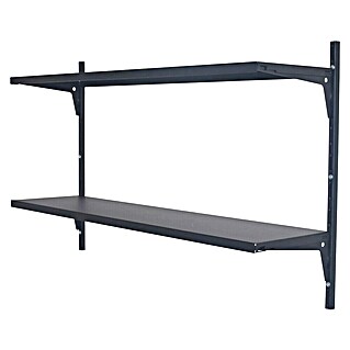 Element System Classic Wandregal-Set Office 1 RS50 (L x B x H: 22 x 82,8 x 49,6 cm, Schwarz)