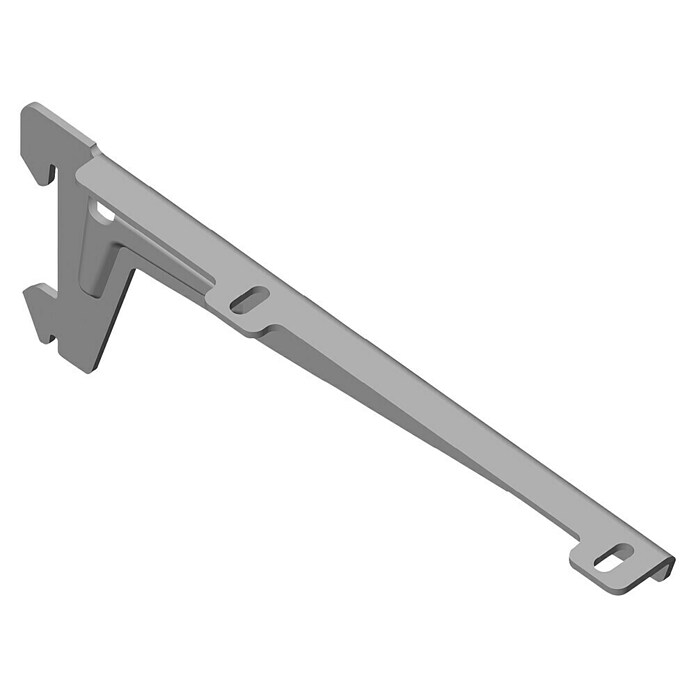 Element System Winkelträger (18 cm, Weiß/Aluminium, Belastbarkeit: 55 kg)