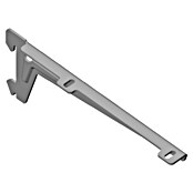 Element System Winkelträger (18 cm, Weiß/Aluminium, Belastbarkeit: 55 kg)