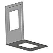 Element System Bücherstütze (12 x 13 cm, 4 Stk., Weiß/Aluminium)