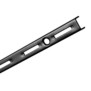 Element System Wandschiene EL 50 (Länge: 14,5 cm, Schwarz, Passend für: Träger mit Raster 50 mm, Einlochsystem)