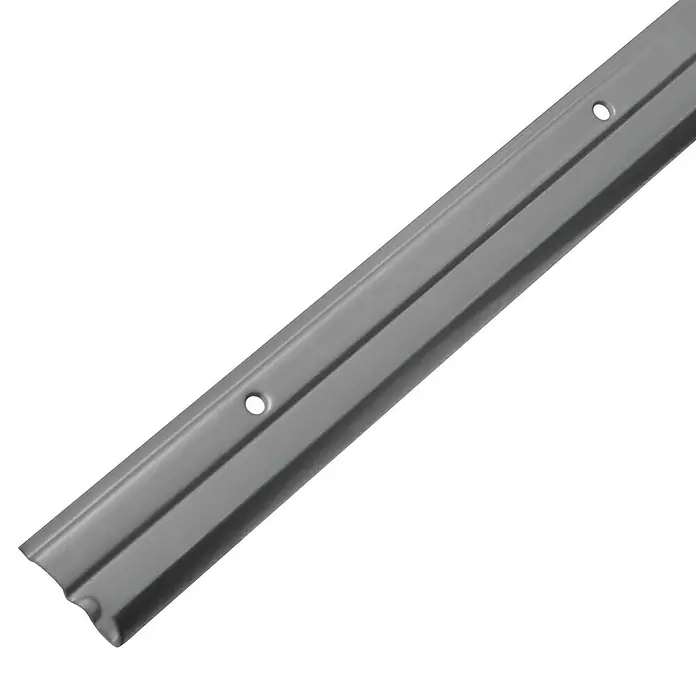 Element System Easy Wandleiste - Passend für: Element System Hängeschiene Easy, Länge: 100 cm, Belastbarkeit: 150 kg - Graues Übergangsprofil mit Schraubenlöchern für Bodenbeläge zur einfachen Montage und sauberen Abdeckung.