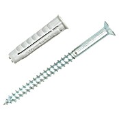 Element System Juego de tornillo y taco (Diámetro taco: 6 mm, Longitud taco: 30 mm, Niquelado)