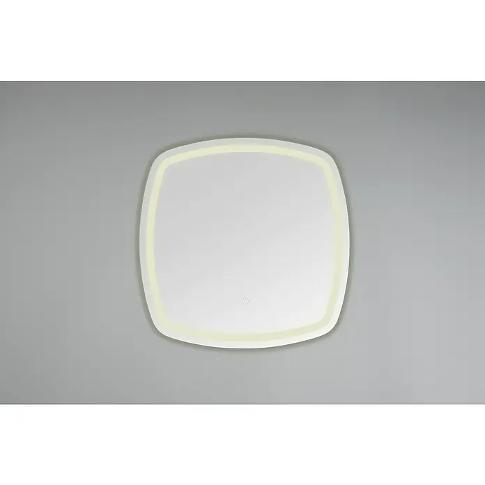 LED-Lichtspiegel Belly - 60 x 60 cm - Dieser moderne Spiegel mit LED-Beleuchtung bietet eine klare Sicht und eine elegante Ergänzung für jedes Badezimmer.