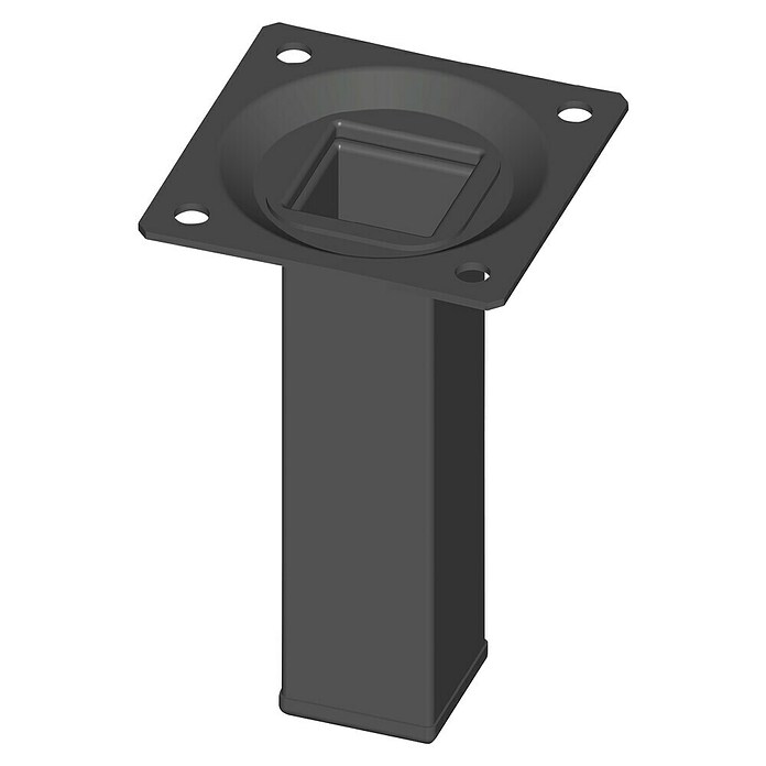 Element System Möbelfuß (L x B x H: 10 x 2,5 x 10 cm, Traglast: 50 kg, Stahl) | BAUHAUS
