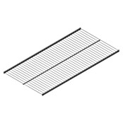 Element System Twin Drahtboden Vario (90 x 40 cm, Geeignet für: Twin Drahtbodenträger, Weiß/Aluminium)