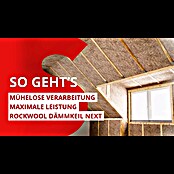 Rockwool Steinwolle Dämmkeil Next (Stärke: 140 mm, Wärmeleitfähigkeit: 0,035 W/(mK)) | BAUHAUS