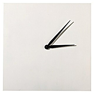 Artemio Reloj de pared cuadrado (Madera, Diámetro: 30 cm)