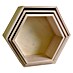 Artemio Set cajas de madera Bandejas Hexagonal 