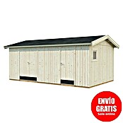 Palmako Caseta de jardín Olaf (Medidas ext. (An x Pr): 606 x 368 cm, Madera, Natural) | BAUHAUS