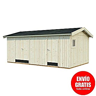 Palmako Caseta de jardín Olaf (Medidas ext. (An x Pr): 606 x 368 cm, Madera, Natural)