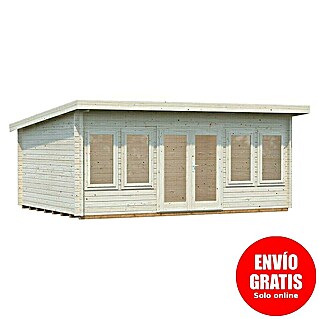 Palmako Caseta de jardín Lisa (Medidas ext. (An x Pr): 578 x 447 cm, Madera, Natural)
