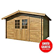 Palmako Caseta de jardín Valentine (Medidas ext. (An x Pr): 394 x 329 cm, Madera, Marrón) | BAUHAUS